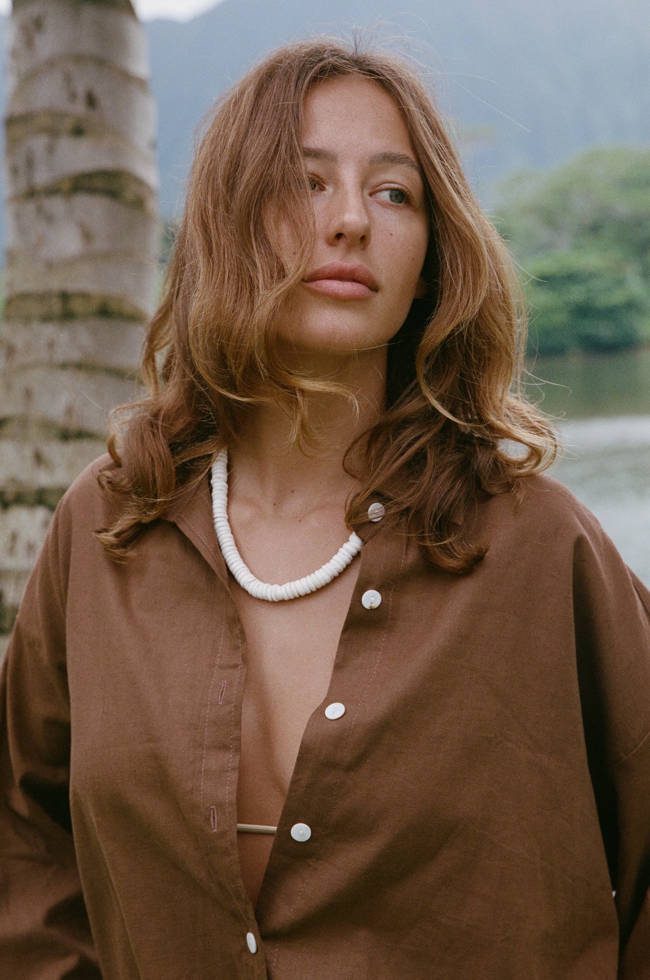 Puka Linen Shirt - Coco