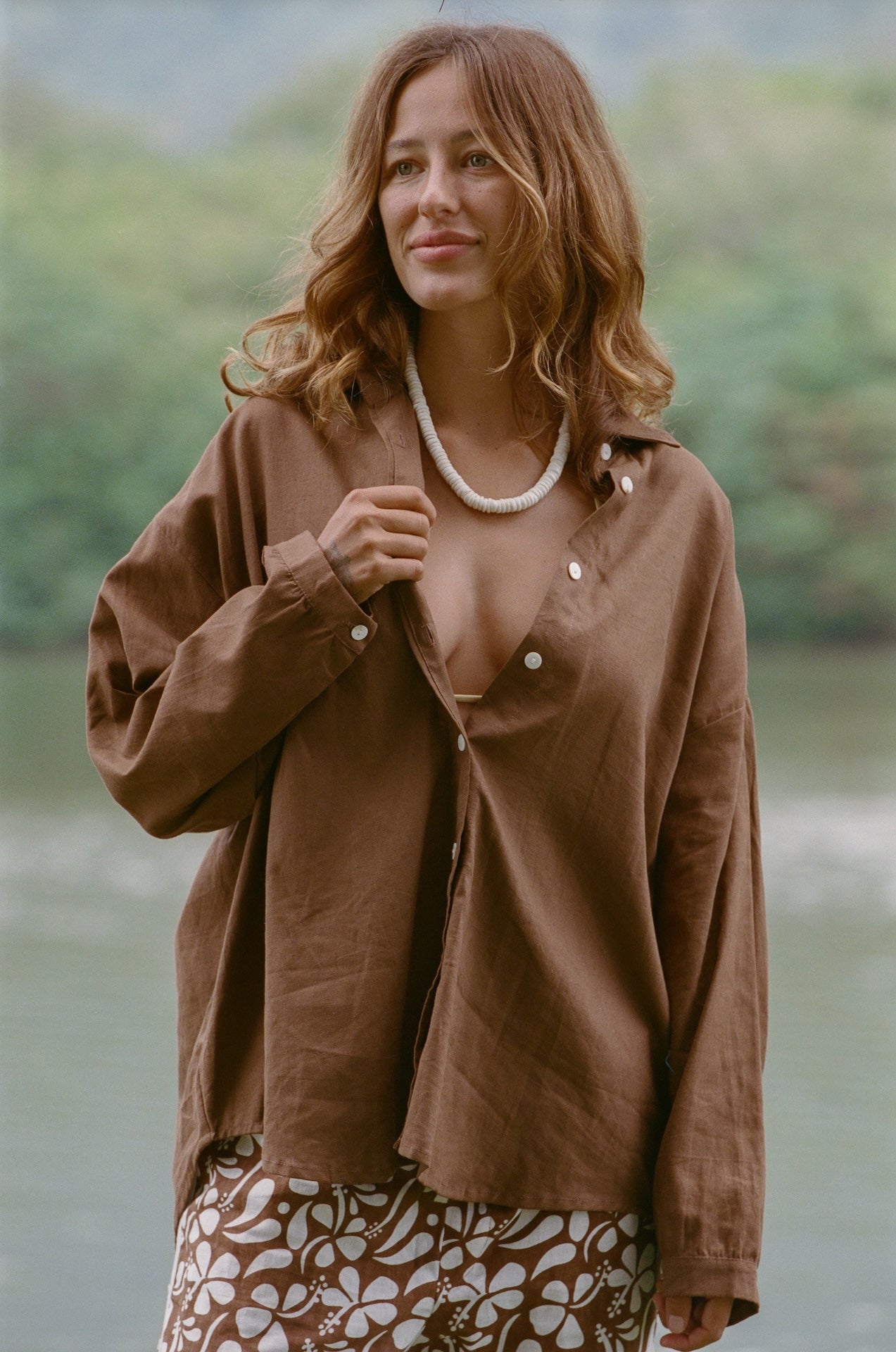 Puka Linen Shirt - Coco