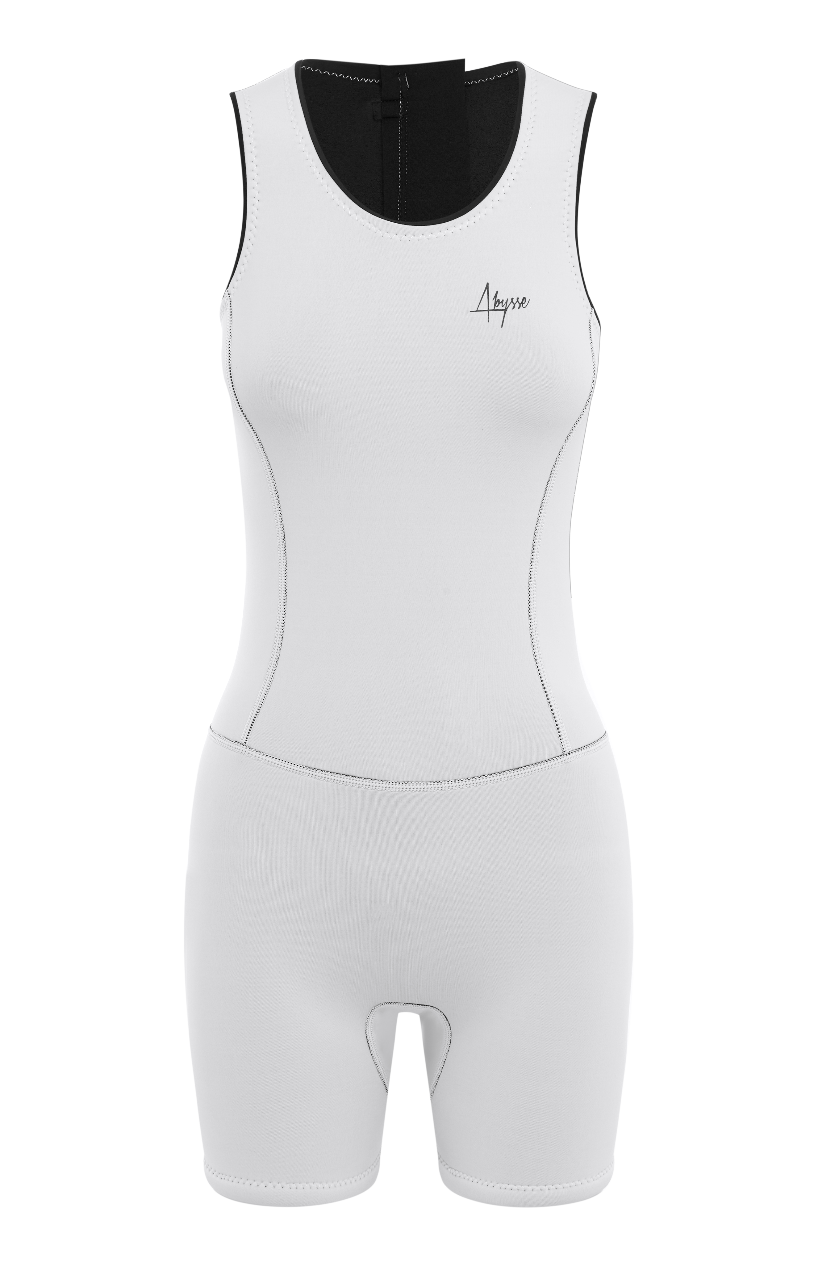 Fraser Short Jane Springsuit Foam White - 2mm Eco Neoprene-Abysse Australia