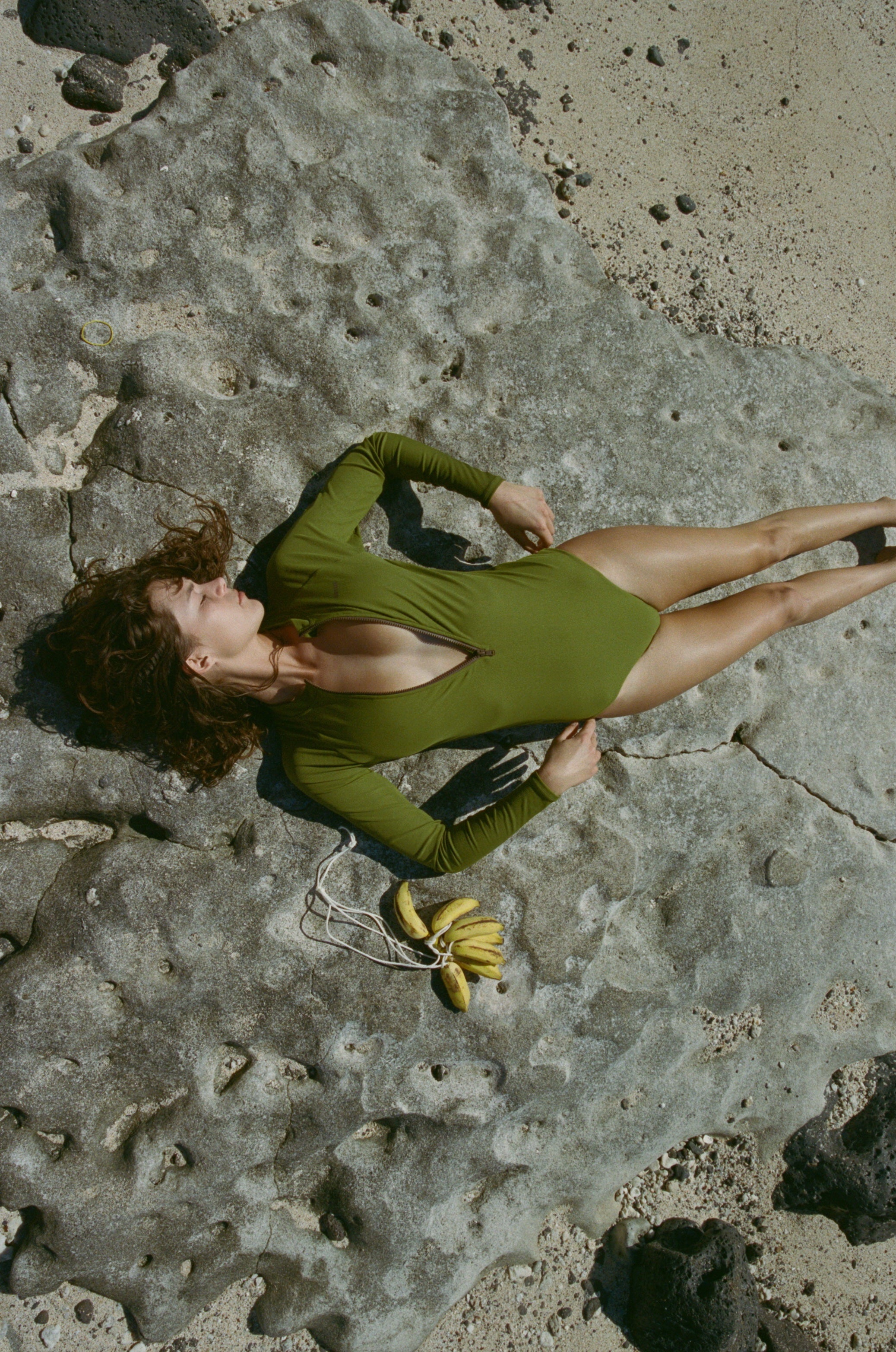 Bo Palm Rib | Front Zipper Surfsuit | Sustainable Swimwear