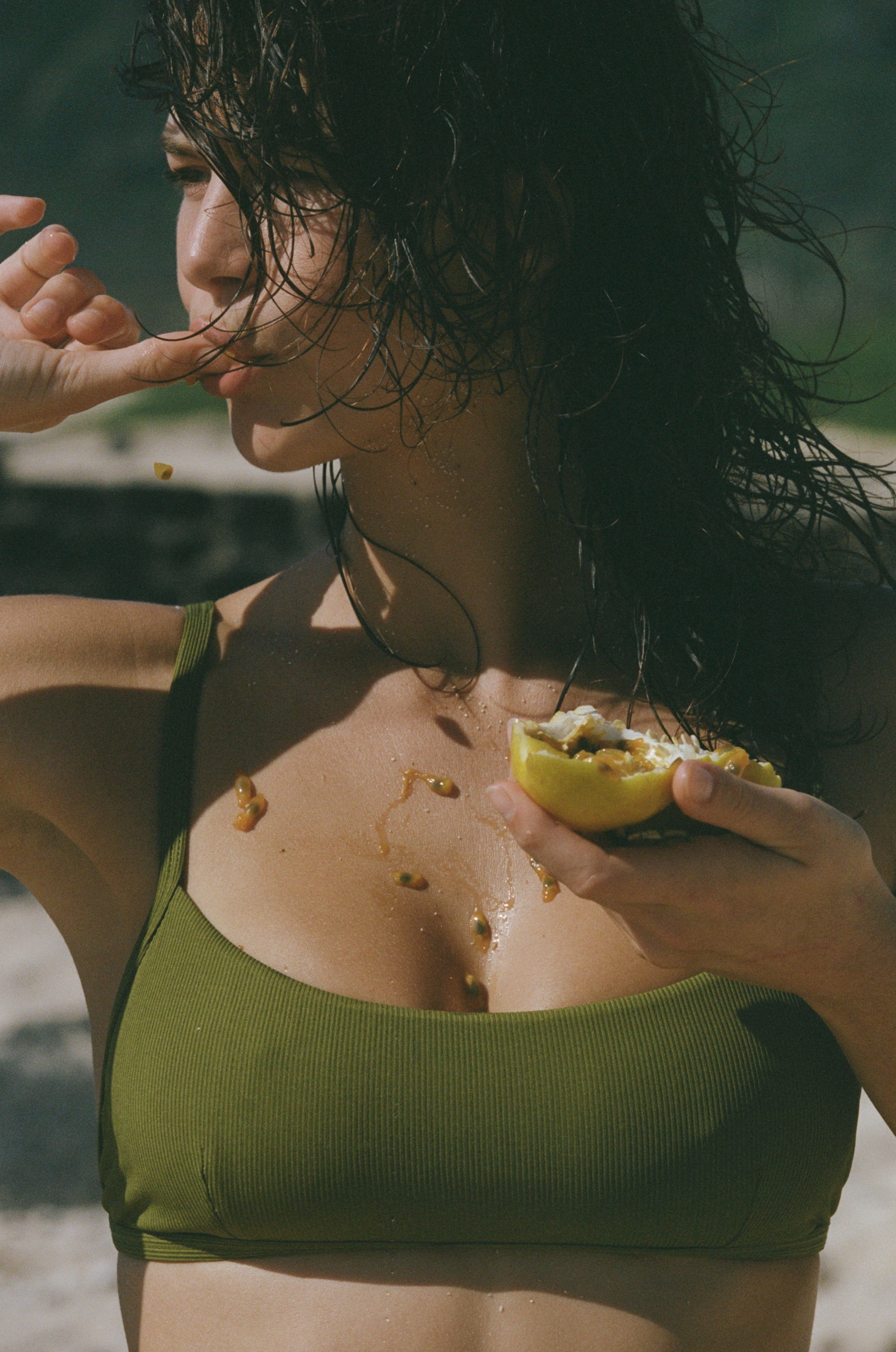 Zamba | Bikini Top - Palm Rib - Sustainable Swimwear