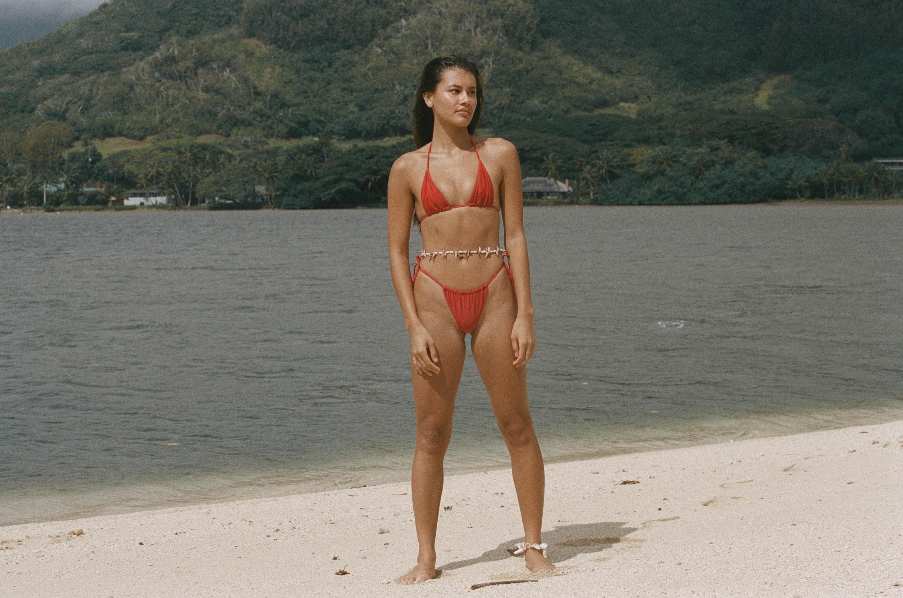 Maya Top - Lava Red| Eco-Friendly Swimwear