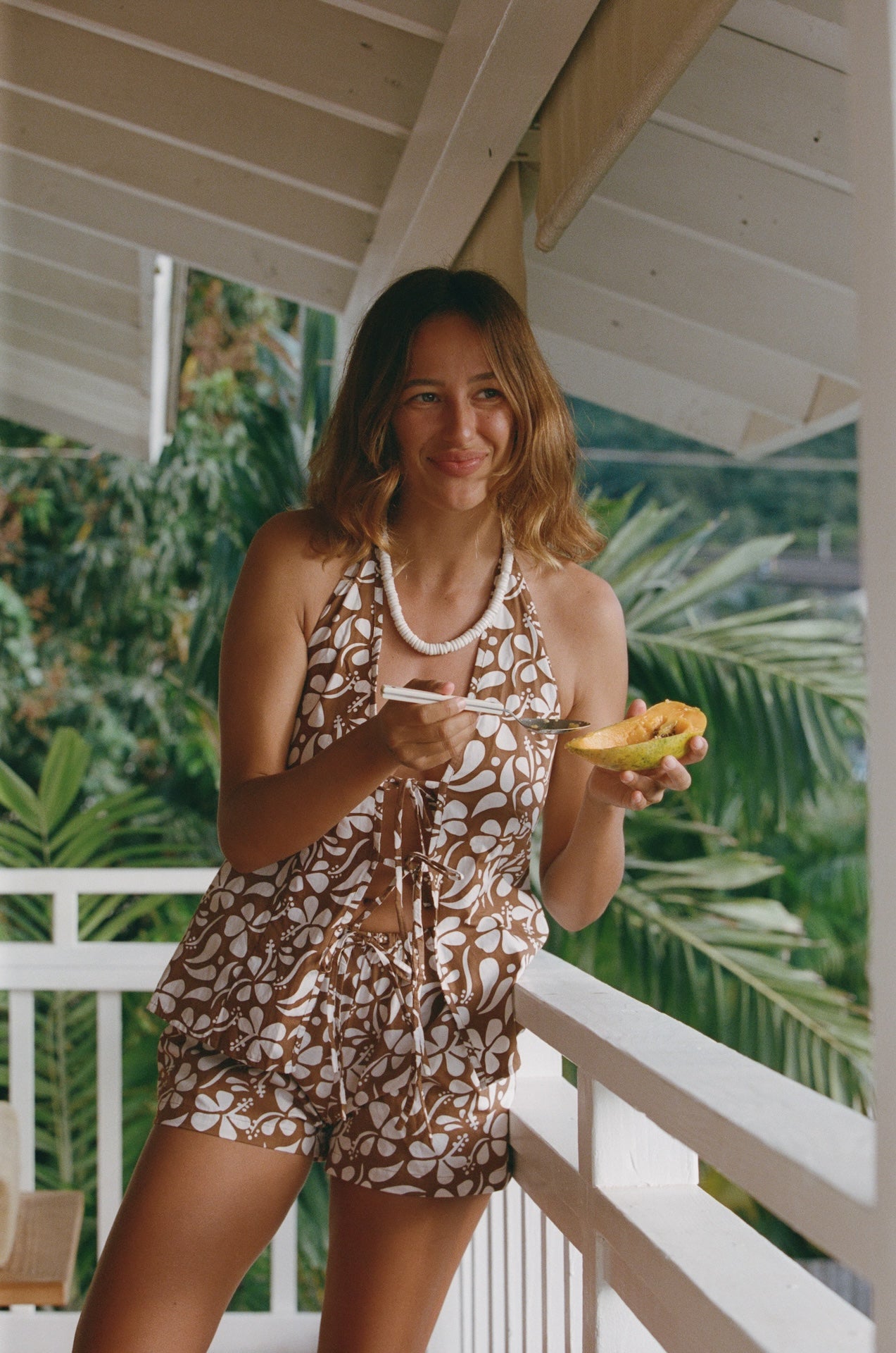 Hula Short - Lei Brown
