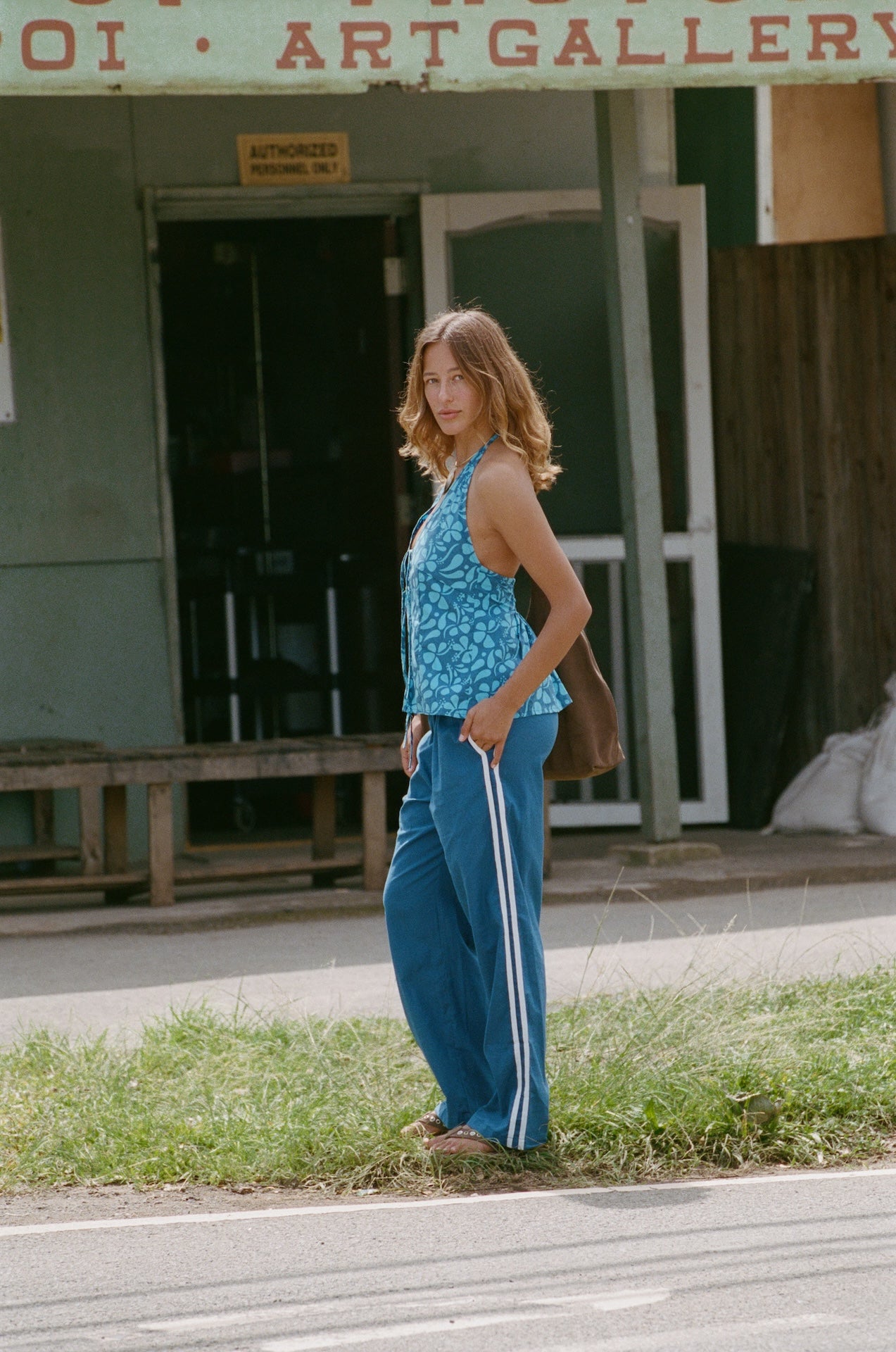 Puka Linen Pant - Ocean