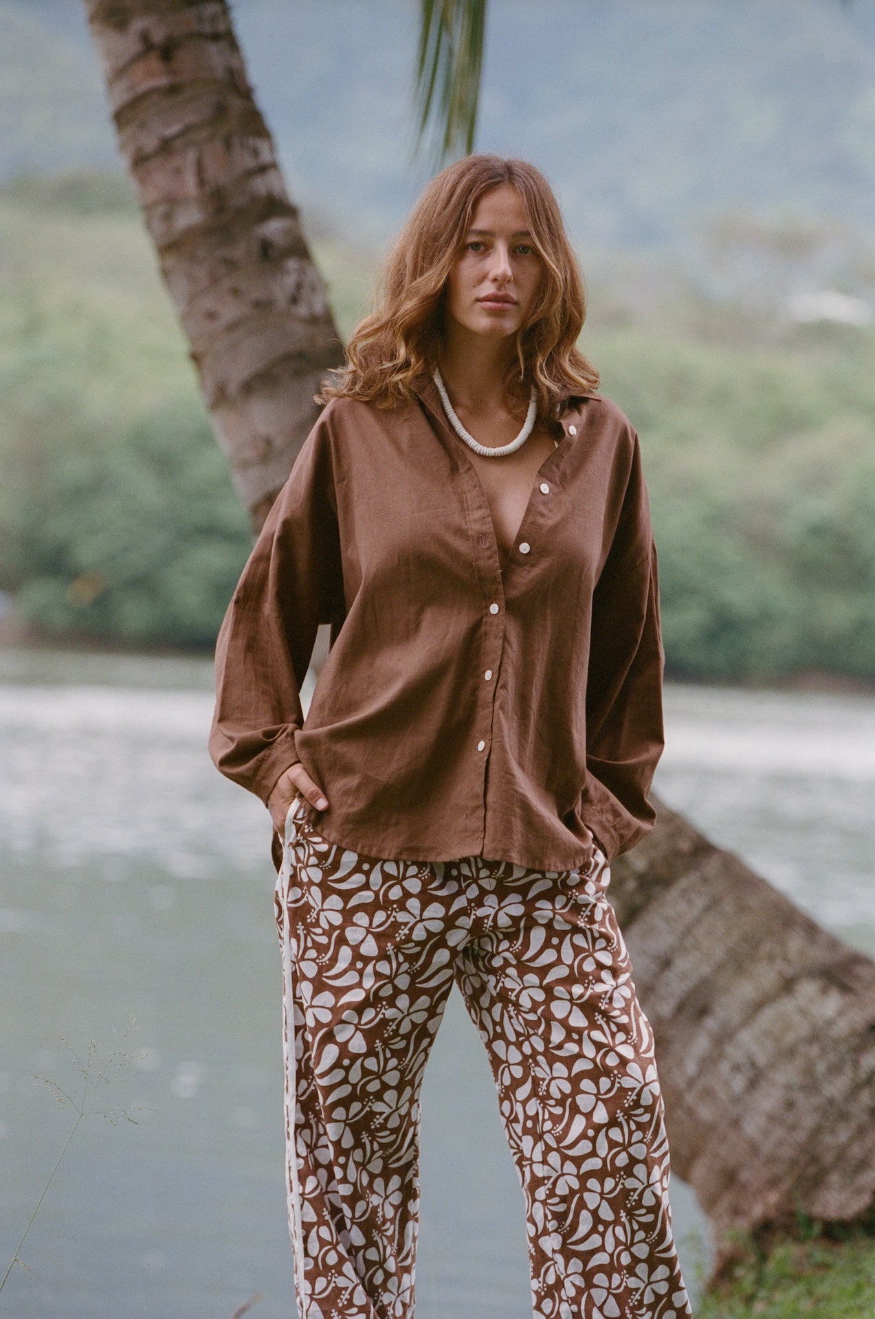 Puka Linen Shirt - Coco
