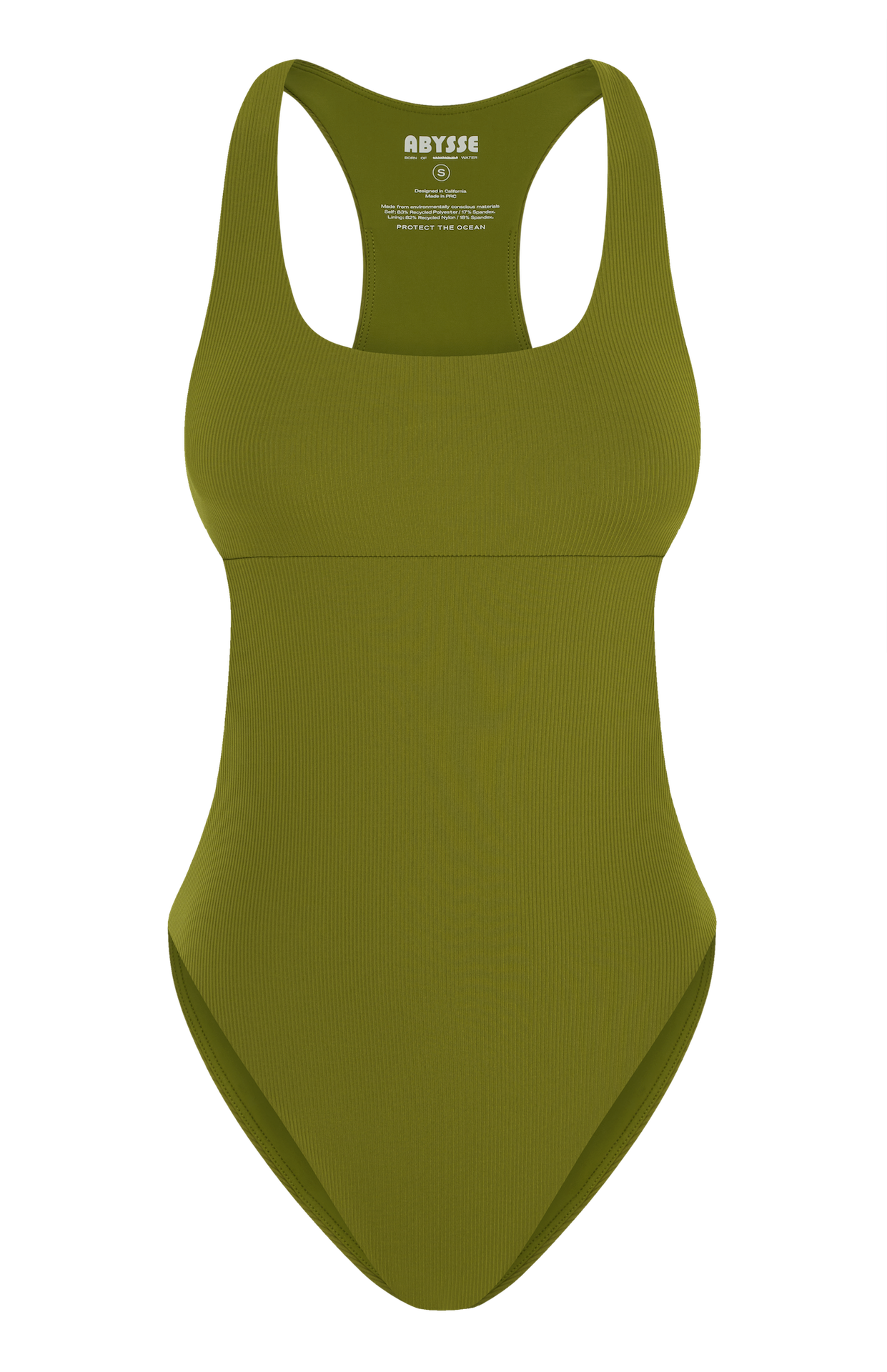 Margo One Piece cut out - Palm Rib | Eco-Friendly Swimwear