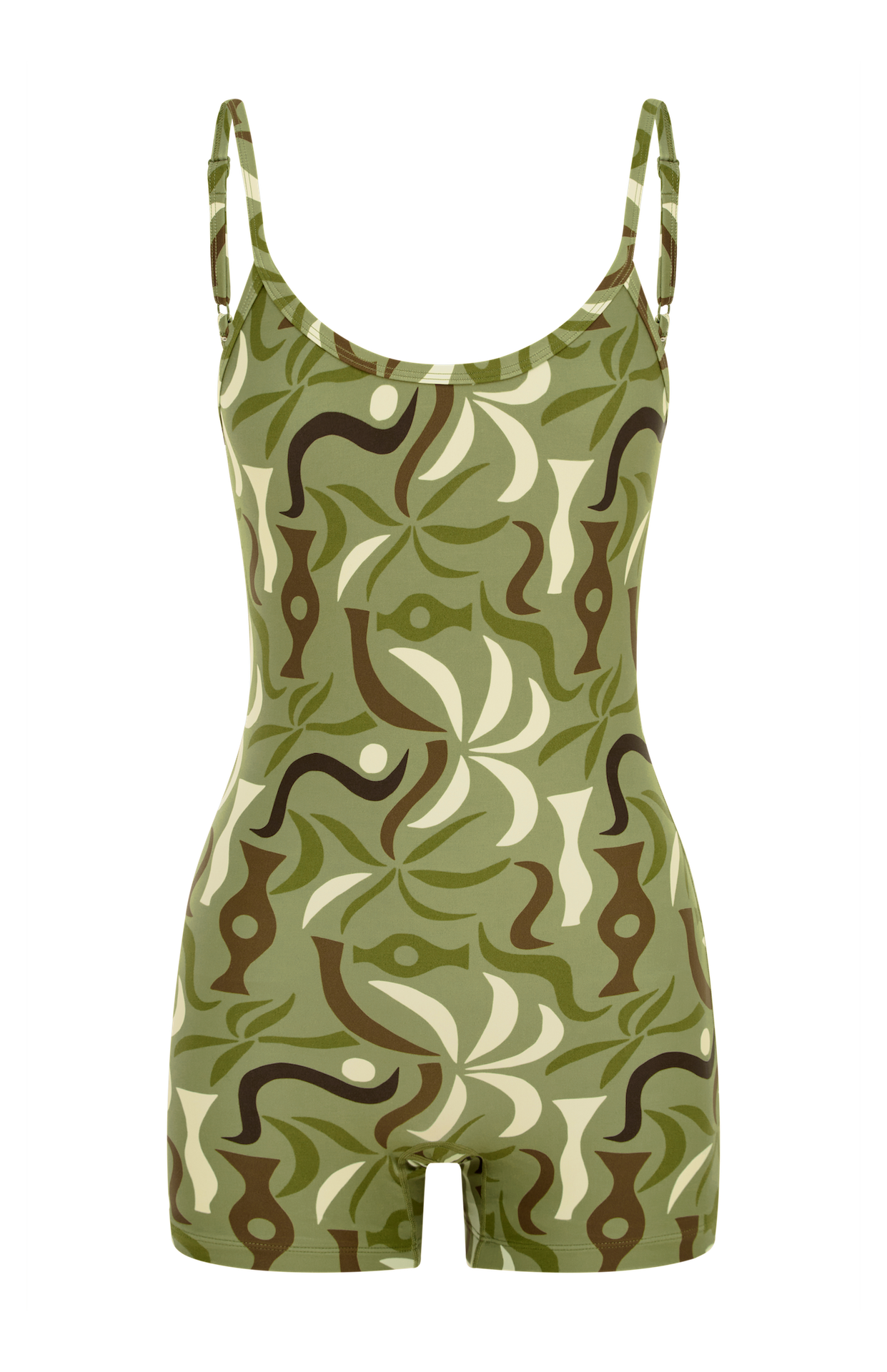 Hawkins Shorty Bodysuit - Canopy Print | Eco-Friendly Swimwear