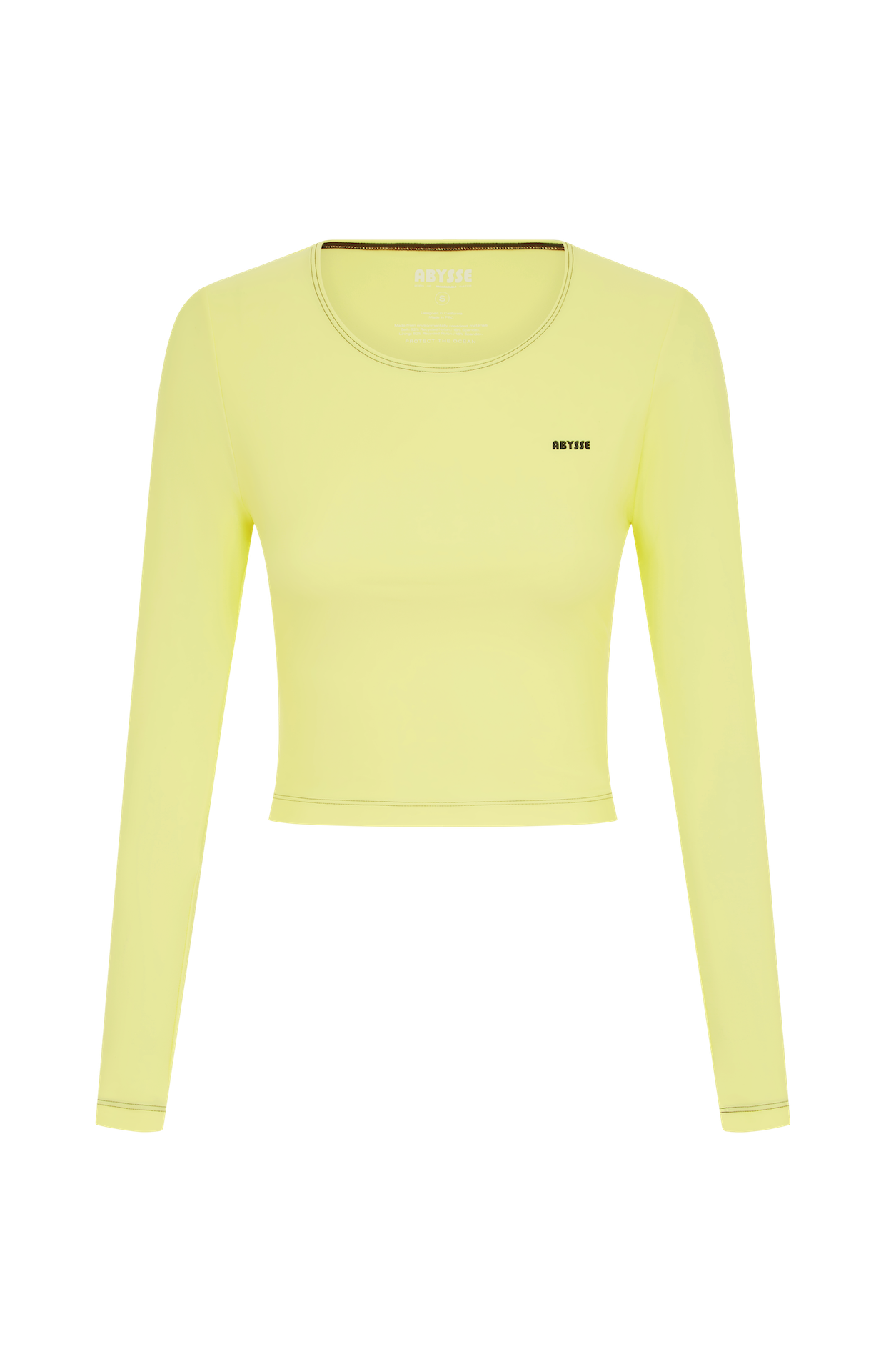 Poppler Crop Rash Guard Top - Vanilla | Sustainable| Sun protection