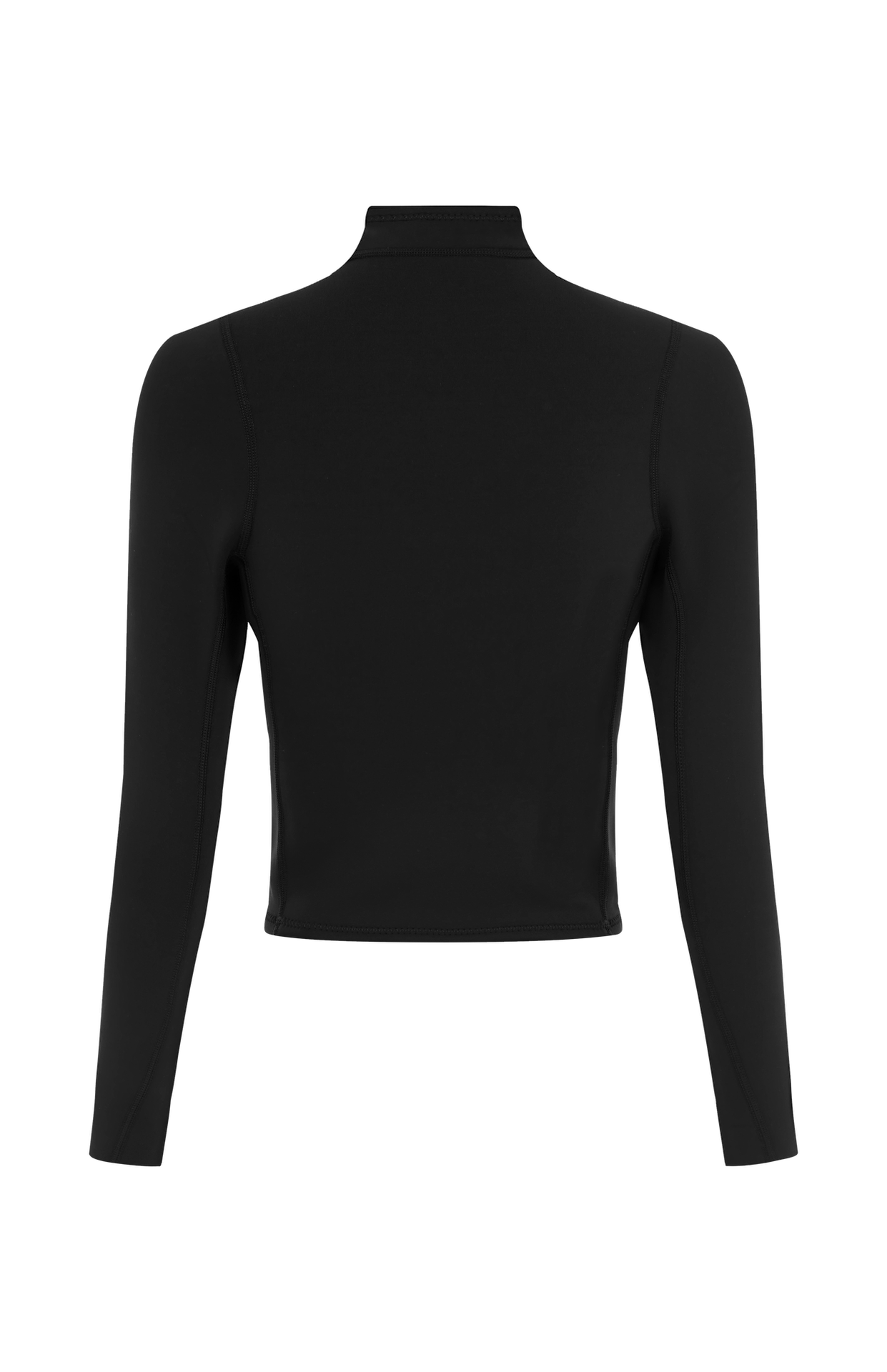 Pam | Crop Rash Guard Black  