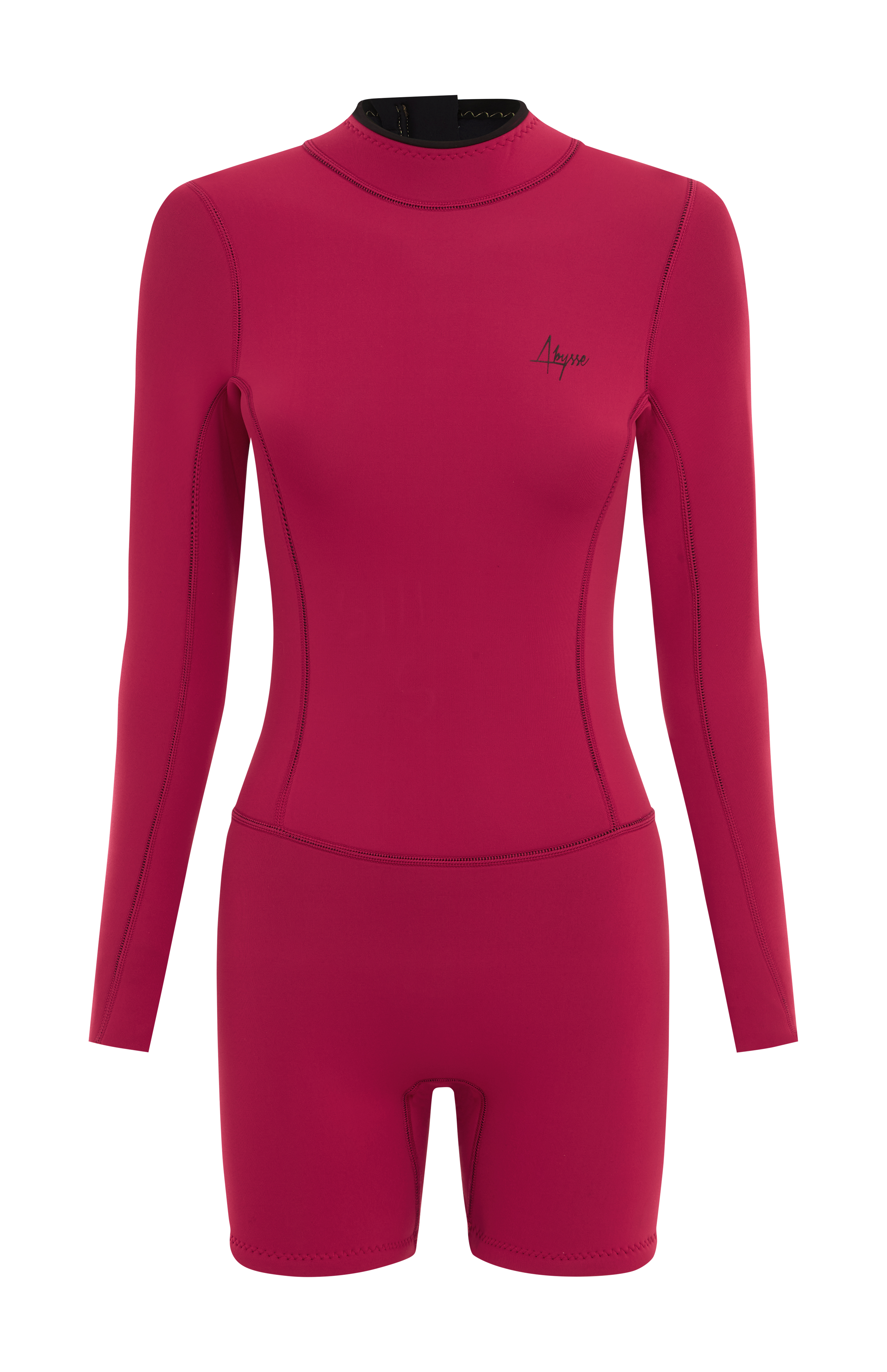 Dottie Spring Suit Shorty Pitaya- Red 2mm Eco Neoprene-Abysse Australia