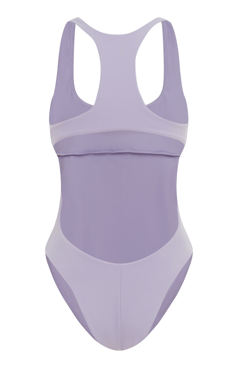 Margo | High Waisted 90's Bikini Bottom - Lilac Made from Recycled Material