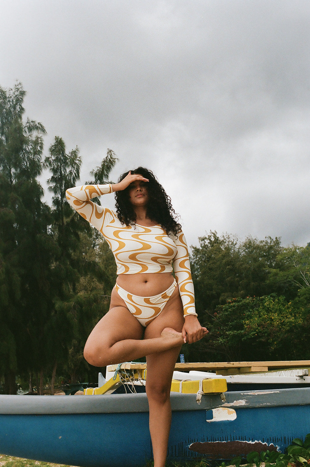 Poppler top Rash Guard - Ray