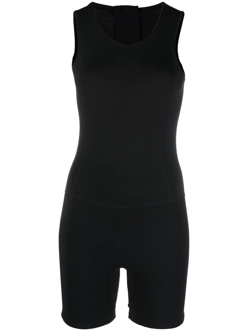Fraser | Short Jane Shorty Eco Friendly Wetsuit - Black 2mm Eco Neoprene - Flat Lay