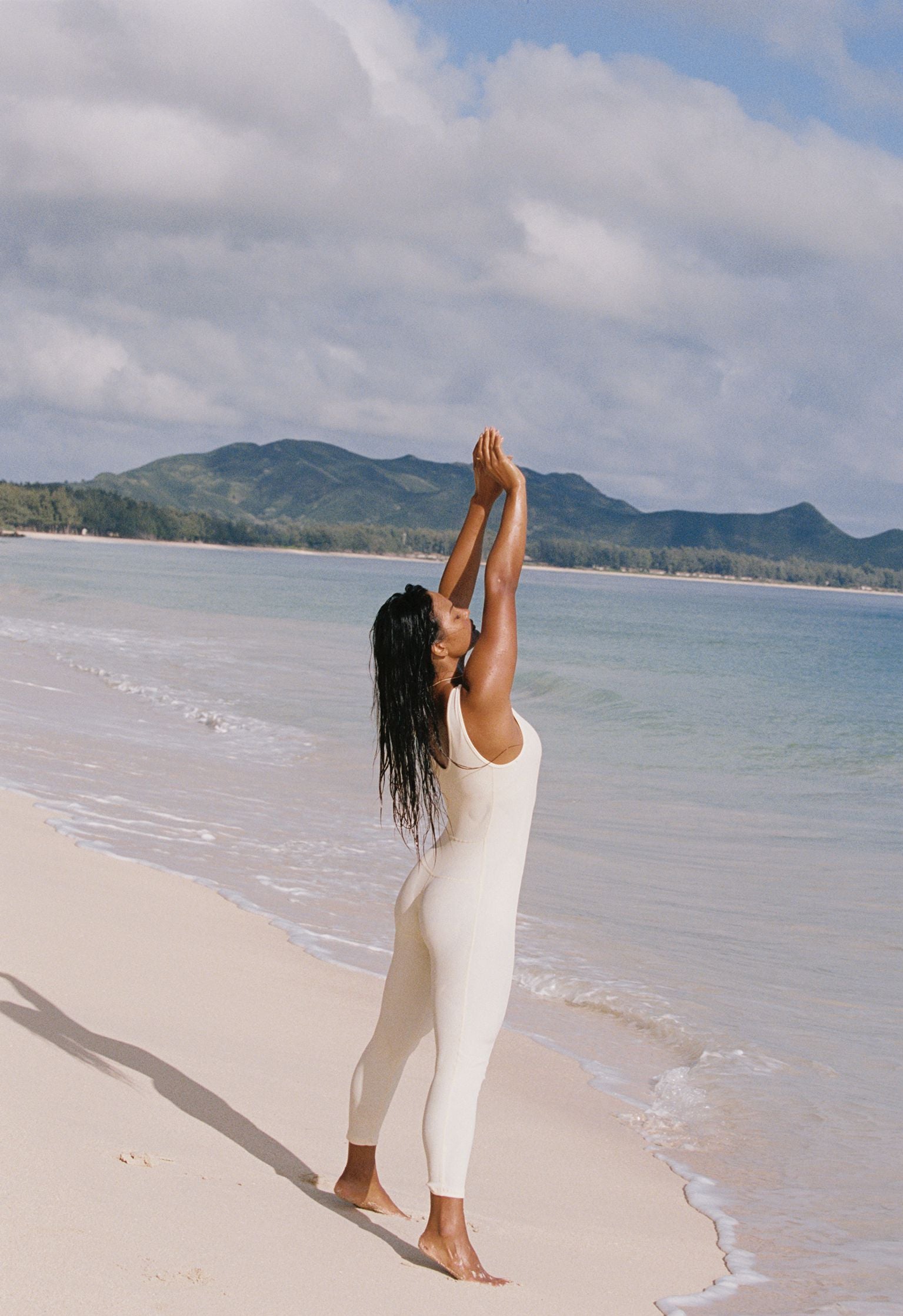 Kai - Dune rib | Activewear Bodysuit-Abysse Australia