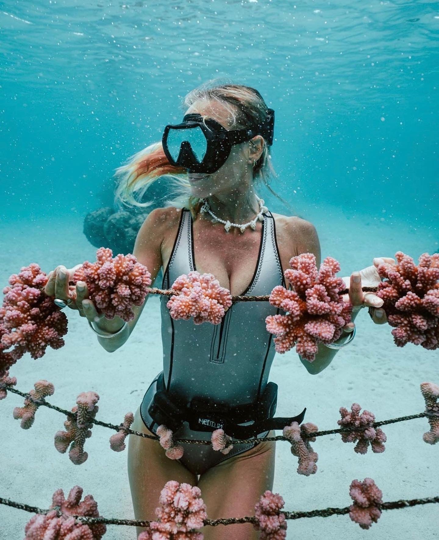 e | Bikini One-Piece - Silver 2mm Eco Neoprene