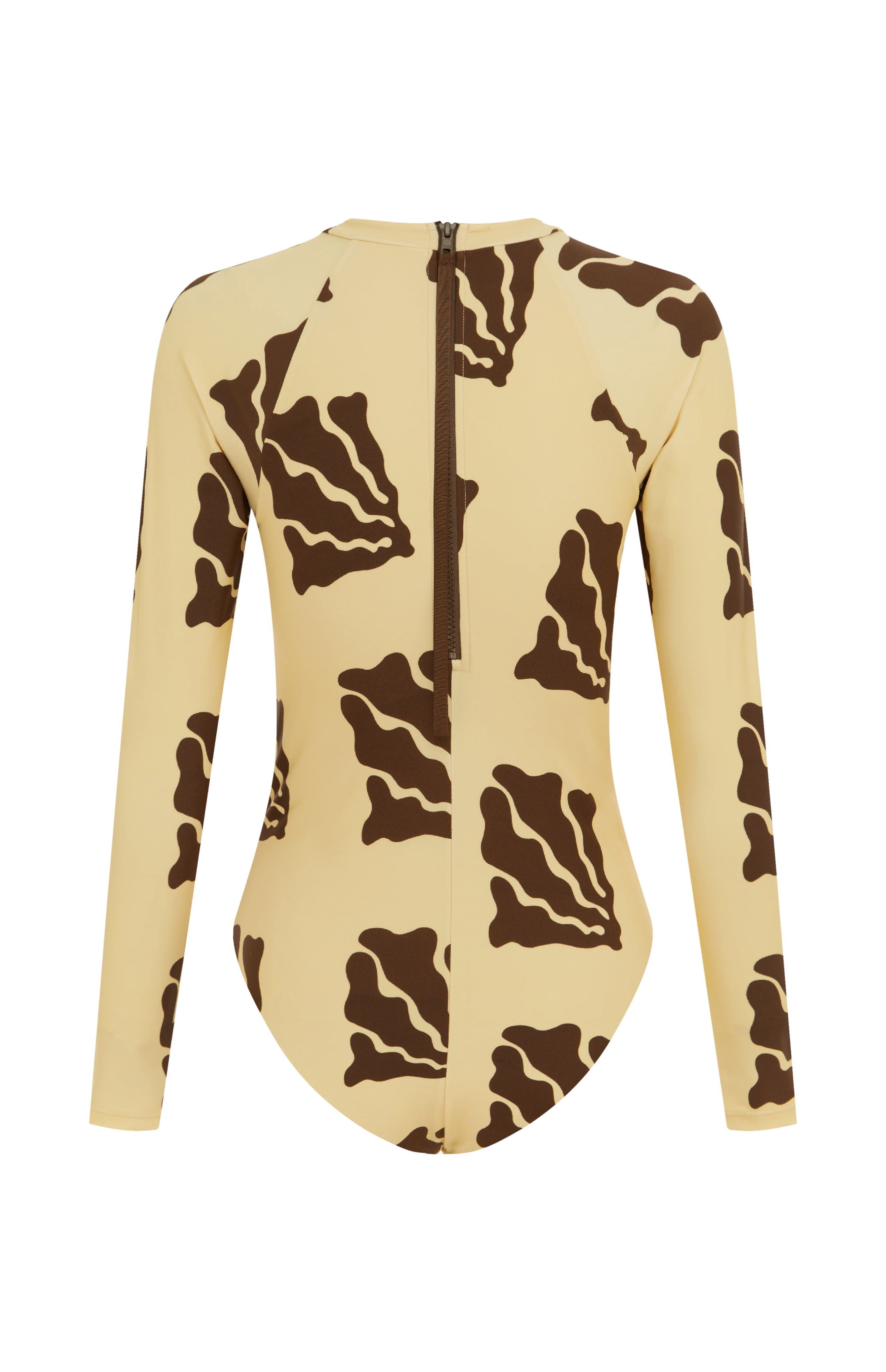 Ama - Coral Long Sleeve Swimsuit Made From Recycled Material | Abysse