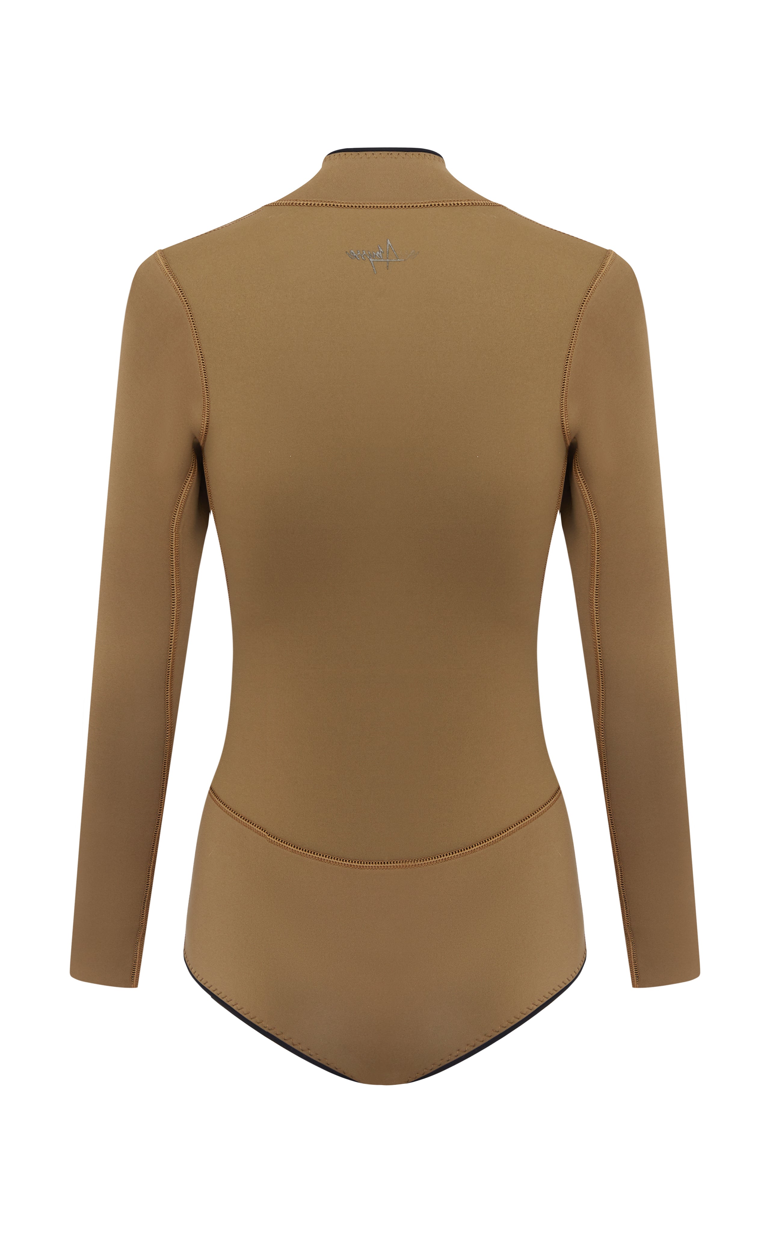 Lotte Mocha Women's Long-Sleeve spring suit  flat lay back| ABYSSE