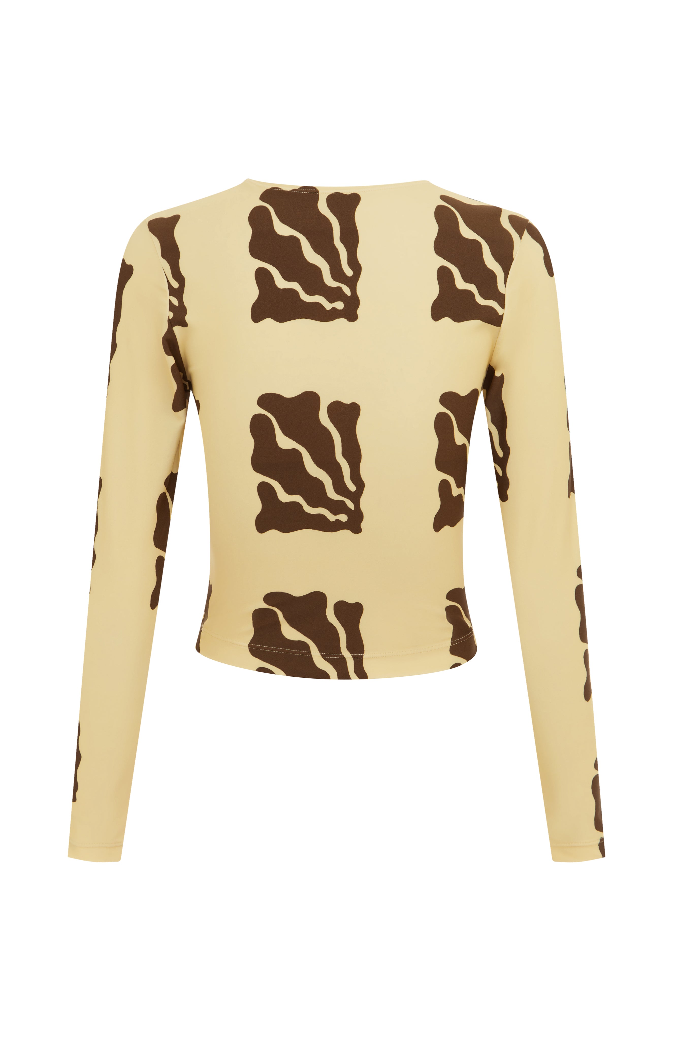 Poppler Rash Guard Top - Coral print-sustainable