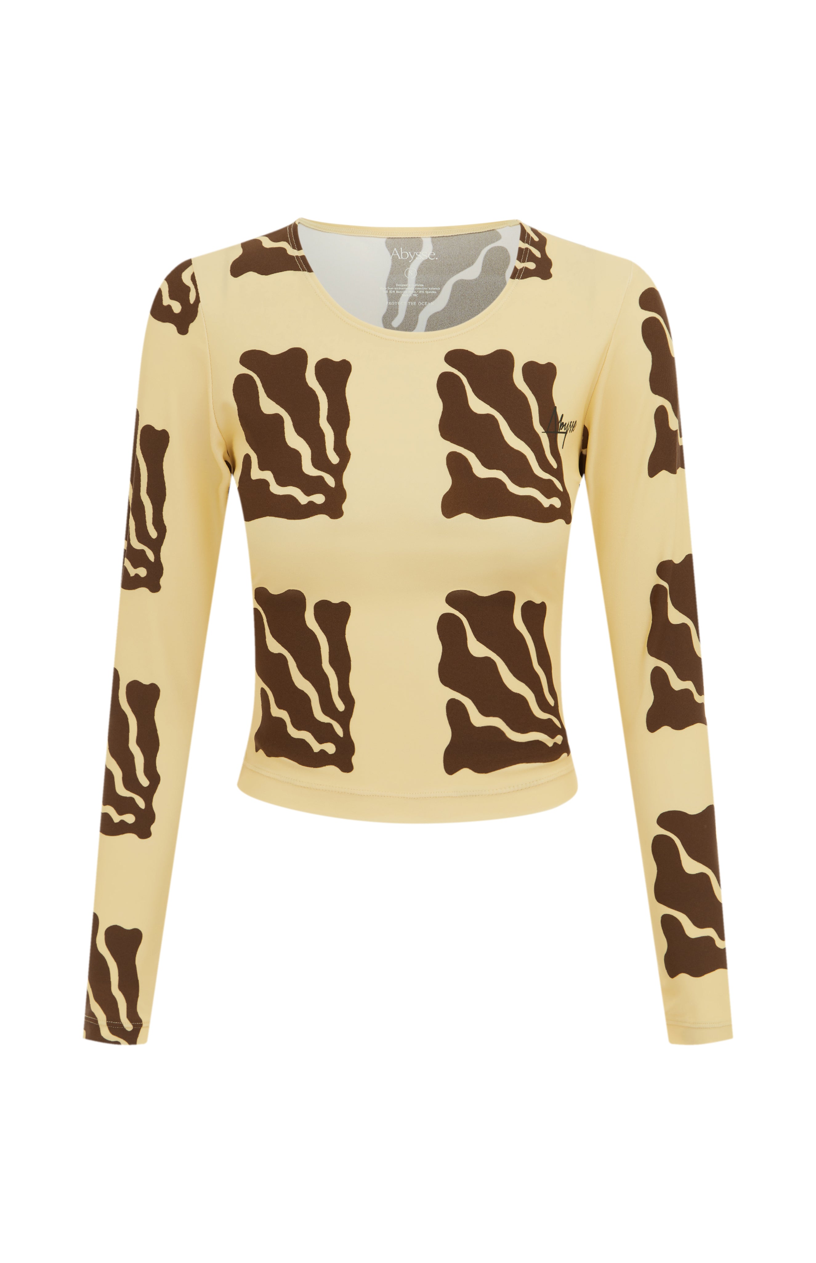 Poppler Rash Guard Top - Coral print-sustainable